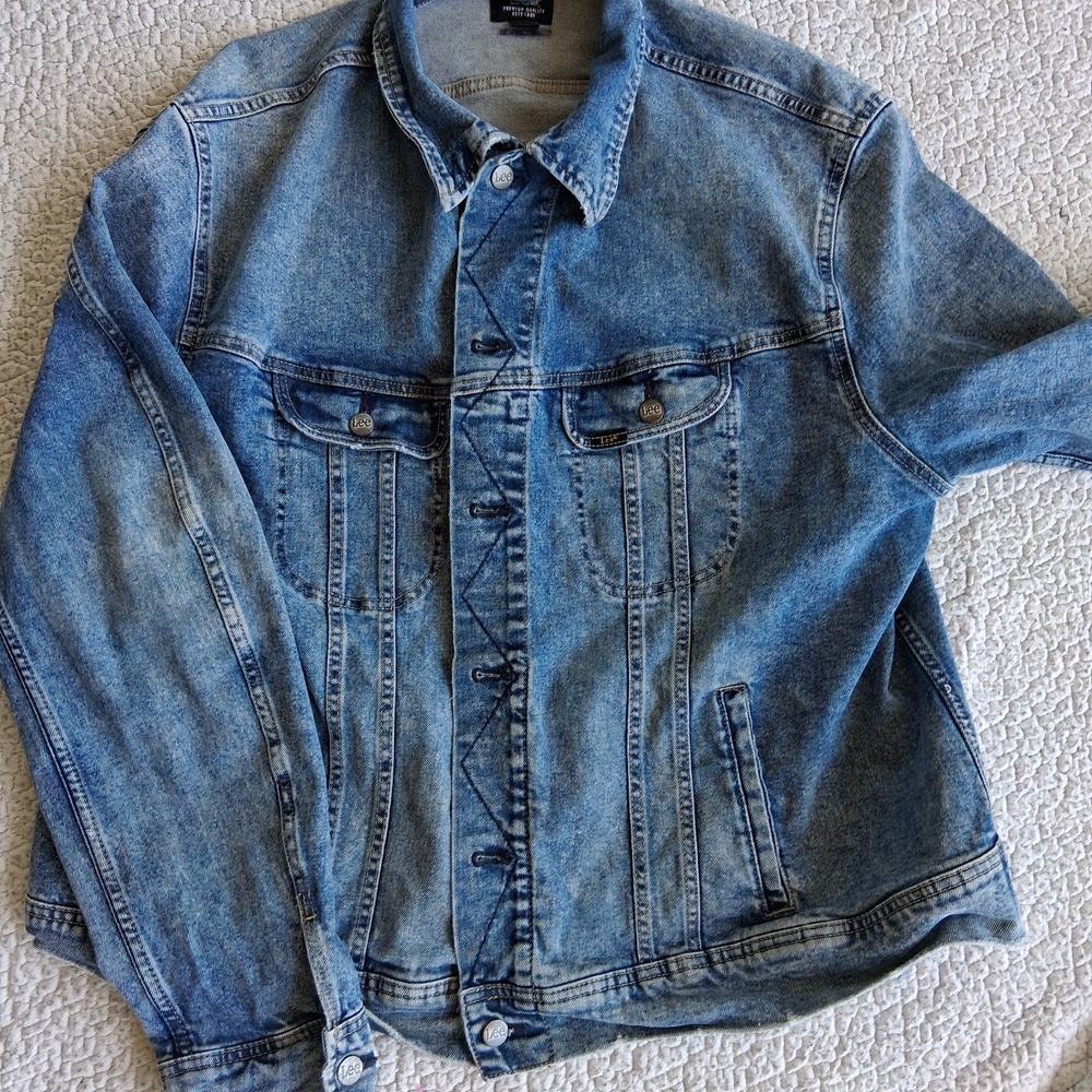Lee denim rider vintage style jacket XXL